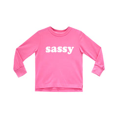 SASSY GIRLS LONG SLEEVE PINK